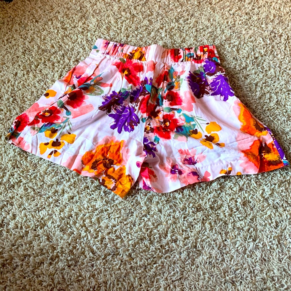 COPY - High Waist Floral Shorts
